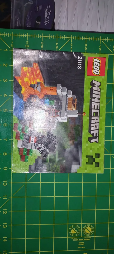 LEGO Minecraft 21113 Instruction Booklet Manual Loose Creased Good Readable