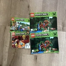 Lot LEGO  Minecraft  World - INSTRUCTIONS ONLY manuals retired 