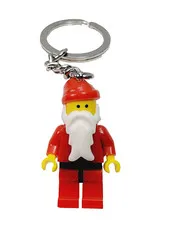 LEGO Christmas Key Chain - Rare Classic Santa Claus Minifigure  Keychain