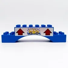 LEGO DUPLO car wash arch brick car blue 2x10x2 5696 51704pb04