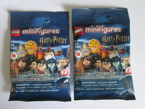 LEGO HARRY POTTER MINIFIGURES SERIES 2 LOT OF 2 FACTORY SEALED BLIND BAGS 71028