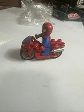 LEGO DUPLO Spider Man with Red Motorcycle Marvel Superhero Minifigure