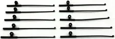 Lego 10 New Black Minifigure Utensil Fishing Rods / Pole 12L Pieces