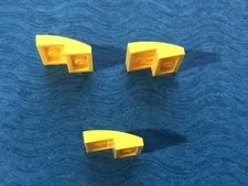LEGO PART 15068 SLOPED CURVED TILE 2X2X2/3 3 PIECES (YELLOW)