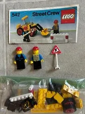Lego 542 Classic Town Construction STREET CREW Complete w/Instructions