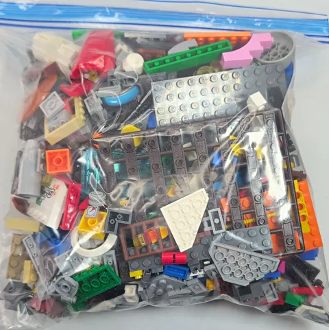LEGO Bulk 2lbs Mixed Lot Bricks Plates & Parts Multicolor in Polybag Bag