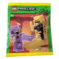 LEGO Minecraft Hero and Blaze Minifigure Paper Bag Set L0002248