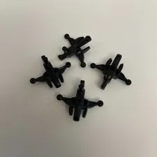 Lego 20105 Black Replacement Parts Pieces Lot of 4