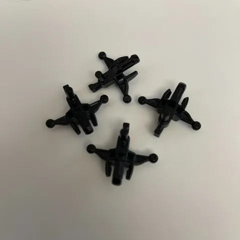 Lego 20105 Black Replacement Parts Pieces Lot of 4
