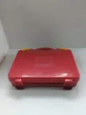 Lego Brand Suitcase Style Storage Box Container Case w/ Dividers Red 11x10 2012
