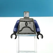 LEGO Star Wars Balaclava Head Jango Fett sw0053 Torso w/ Violet Arms 2002 NICE