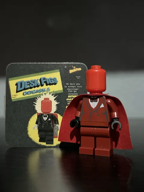 LEGO Batman Custom Pad Printed Red Hood Joker Dark Red Variant Minifigure 2006