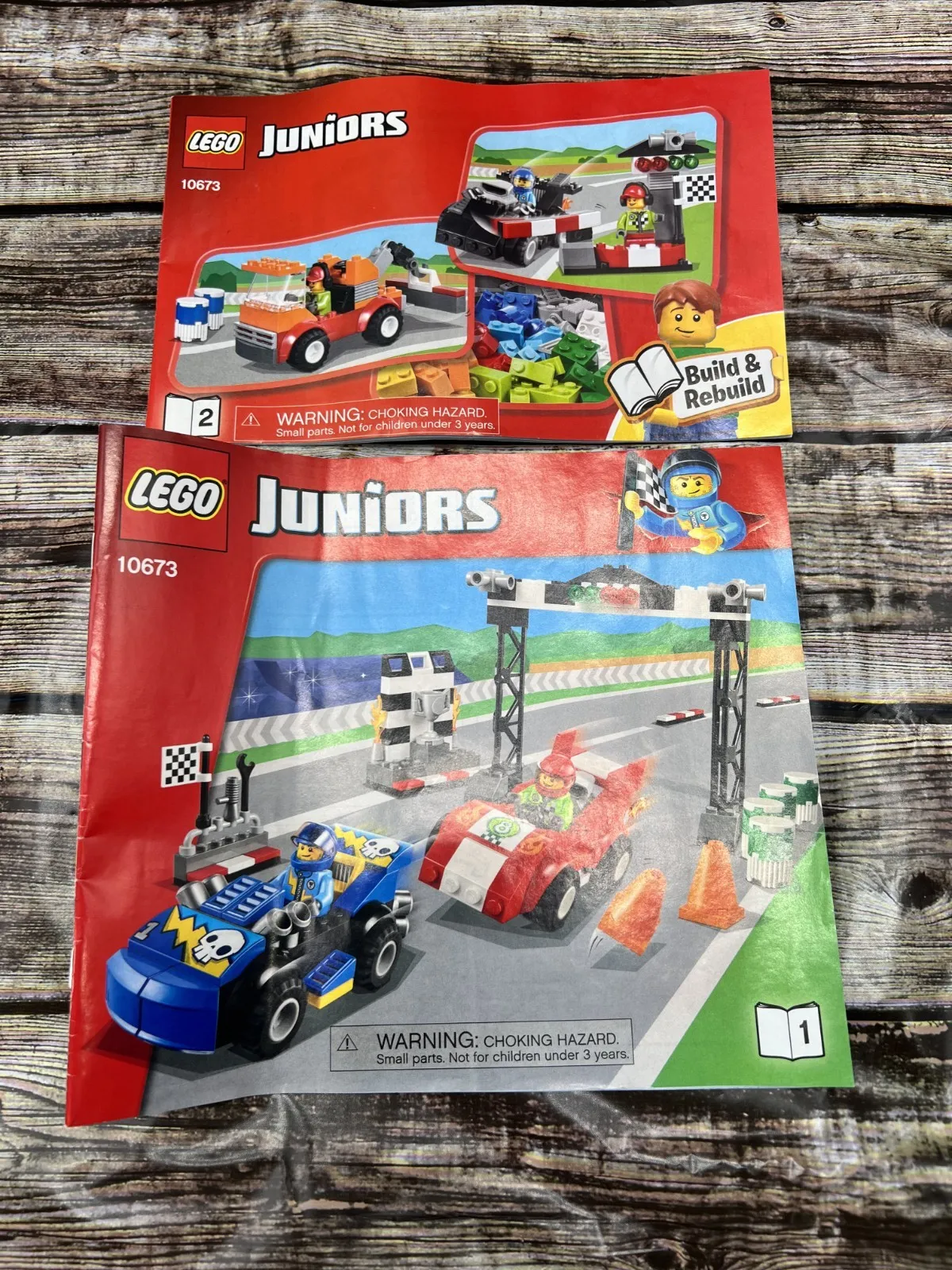 Lego JUNIORS 10673 Replacement Instruction Manual Booklets Book 1 and Book 2