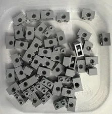 LEGO 50-piece Light Bluish Gray 1x2 Technic Bricks w/ hole 1 x 2 FREEE SHIPPING