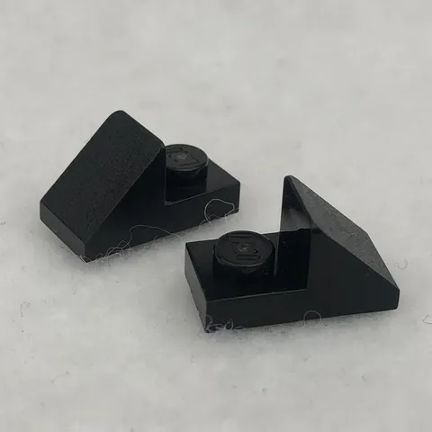 LEGO 92946 Slope Black 45 2 x 1 with 2/3 Cutout (x2)