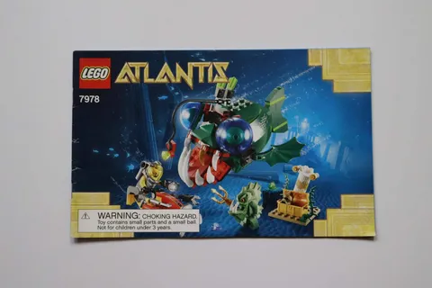 LEGO® Atlantis 7978 Angler Attack Instruction Manual Only!