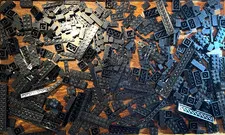 Bulk Lego 14oz basic building bricks and small flats/plates - all BLACK