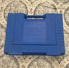 LEGO Blue Plastic Carrying Case Portable Storage Box With Handle, 1 Compartment