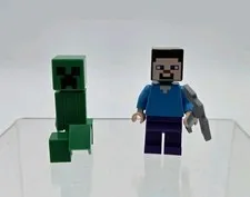 LEGO Minecraft Creeper & Steve Sets #21135 #21129 #21128 Minifig Minifigures
