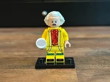 NEW LEGO Back to the Future Doc Brown Minifigure (btf002) – Coat – Set 10300