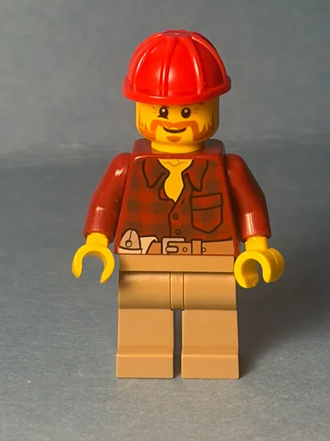 LEGO City Minifig cty0467 - Male Miner - Light Scratches/Crack on One Side