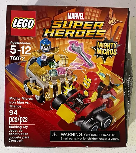 LEGO Marvel Super Heroes Mighty Micros Iron Man vs Thanos 76072 94 pcs