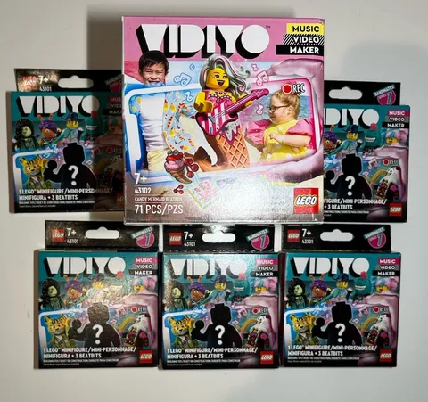 New LEGO 43102 & Lot of 5 LEGO 43101 Vidiyo Bandmates, New, Sealed In Box