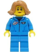 LEGO® Minifigure Town cty1422 Lunar Research Astronaut Female Dark Azure Jumpsui