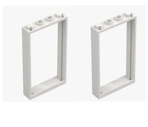 LEGO ® 2x door frame 1x4x6 white frame 6262945 40289 door window frame house train