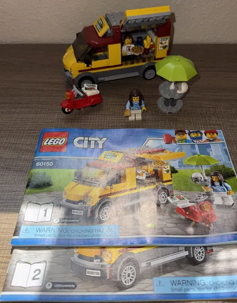 LEGO 60150 City: Pizza Van 100% Complete EUC!!