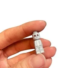 LEGO Minecraft Skeleton Minifigure Light Gray Red Eyes min011 Hostile Mob