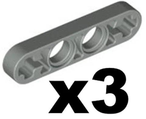 Lego TECHNIC Light Gray Liftarm Thin 1 x 4 - Axle Holes Qty 3 Part 32449 T1