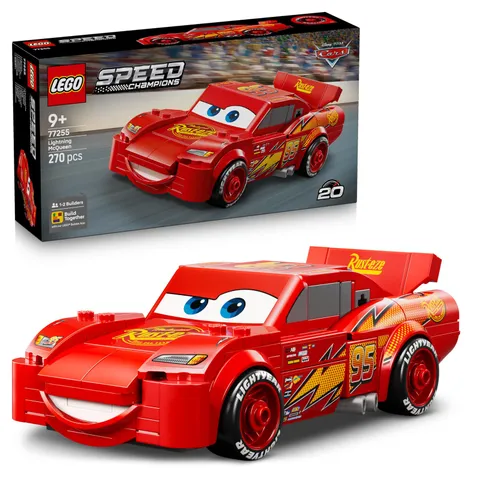 LEGO Speed Champions Bliksem McQueen Raceauto – Auto Bouwpakket voor Kinderen –