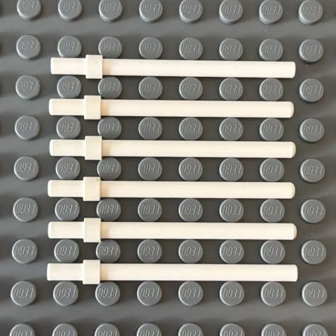 Lego Lot White Bar 63965 (lot of 6)