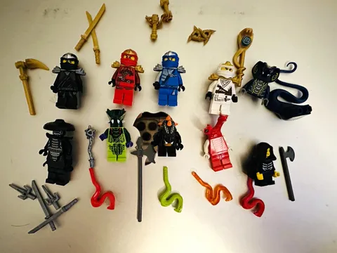 LEGO NINJAGO Minifigure Lot with Weapons
