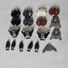 18x LEGO Hero Factory Assorted types of Armor (Handles, Wings, Angled Bar, etc.)