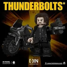 LEGO Jin Custom Marvel Thunderbolts The Winter Soldier Bucky Minifigure NEW
