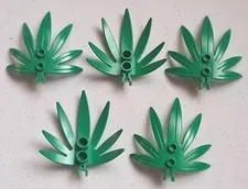 LEGO 30239 Leaves, Plants, 6X5 Green 5 Pieces