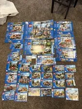 Huge Lot Lego City Instructions And Boxes  Retired