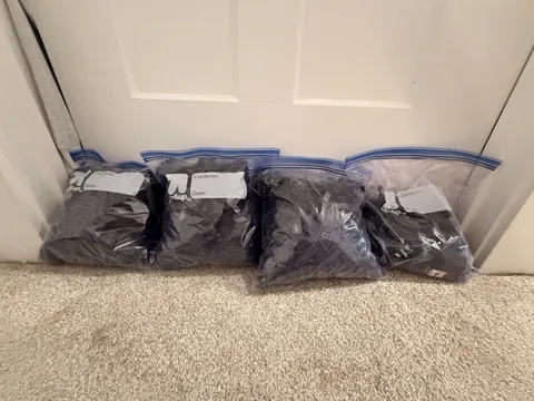 Assorted Gallon Bags of Black Brand Legos- Used- Great Condition Lot Of 4
