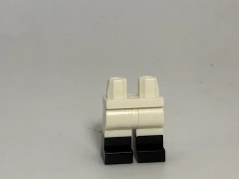 Lego Leg-White pants black boots
