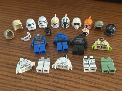 LEGO Star Wars Parts Lot: Helmets, Torsos, Legs, Heads