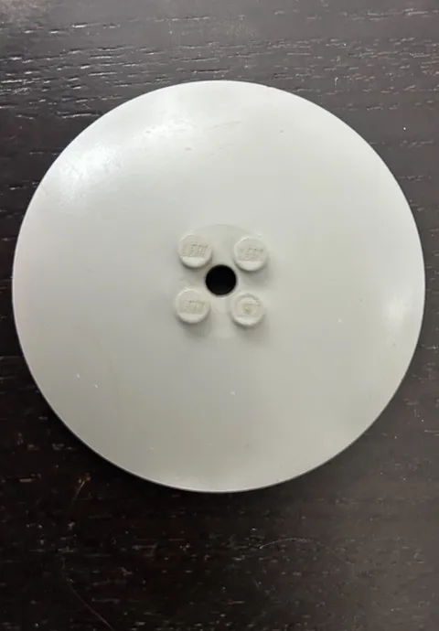 Lego Radar Bowl 2.5" Gray Light Gray Dish Inverted Solid Studs Part # 001 Vinyl