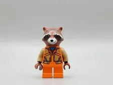 LEGO® Minifig sh0858 - Rocket Raccoon - Orange and Dark Tan Outfit