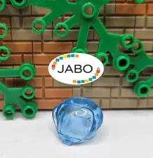( S12 / 8 / 7 ) LEGO 30214 Headgear Helmet Round Bubble Trans-Medium Blue