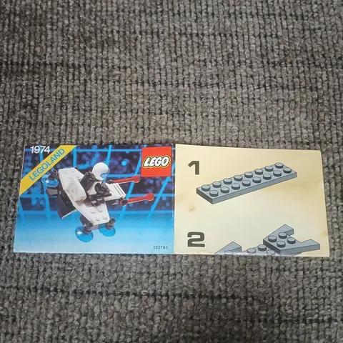 Lego Space Blacktron II 1479 2 Pilot Craft Instruction Manual ONLY