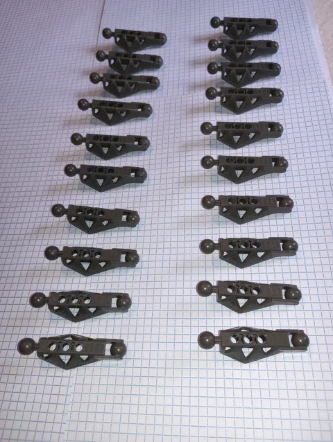 20 Lego 45749 Dark Gray Bionicle Lower Leg Section Rahkshi type Genuine Lego 20