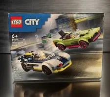 LEGO City Police Car and Muscle Car Chase 60415 213 Pcs Building Set New Sealed