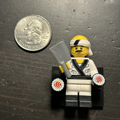 Lego Minifigure REAL MINI FIG cmf NINJAGO MOVIE SUSHI CHEF series collectible^