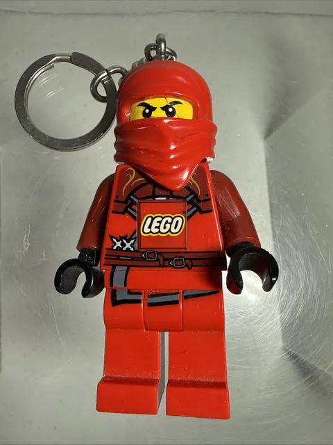 Lego Kai Minifigure Key Chain Flashlight BIG LEDLite Ninjago Mini Torch